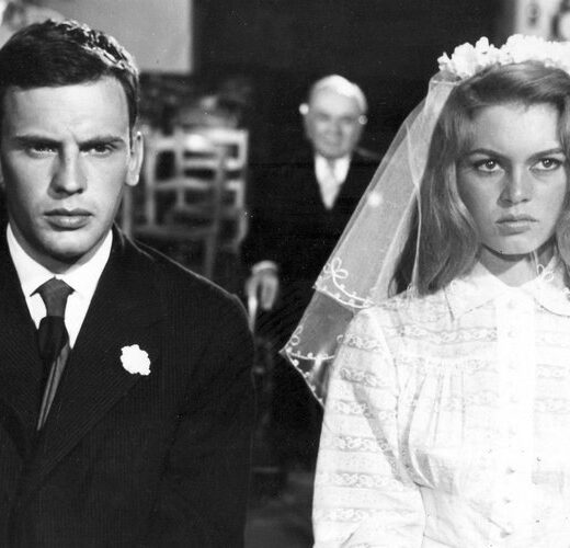 jean louis trintignant brigitte bardot portrait photo noir et blanc mariage
