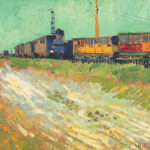 Vincent van Gogh Wagons de chemin de fer à Arles