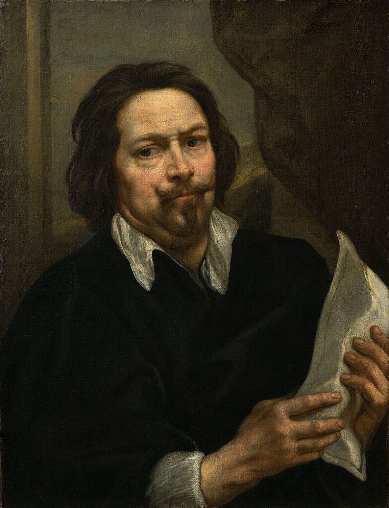 Jacob Jordaens : Autoportrait (1648-1650). Crédit photo Fondation Roi Baudouin. (Exposition L'Étoffe des Flamands au MBA de Tours).